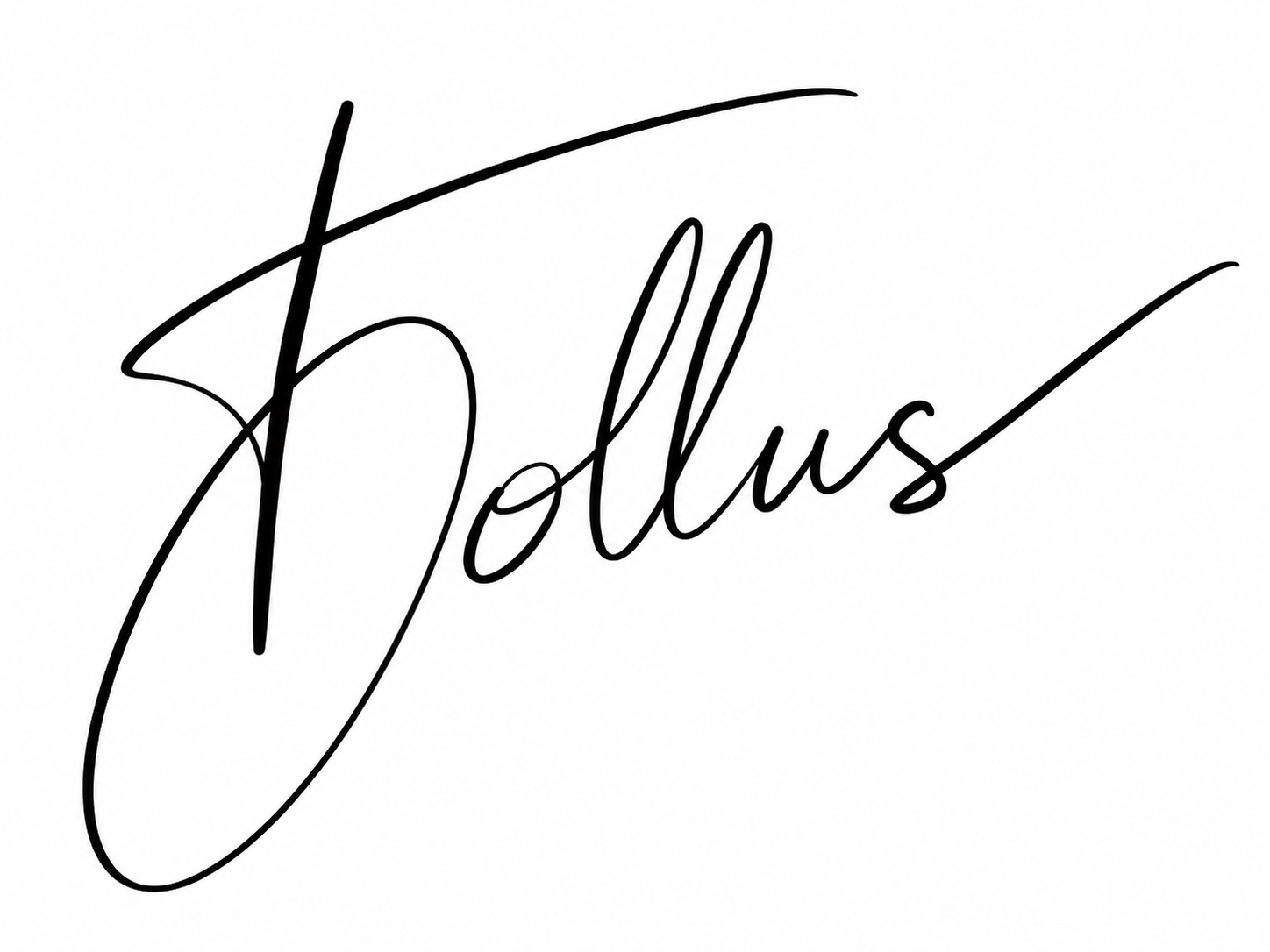 Tollus Signatur weiss