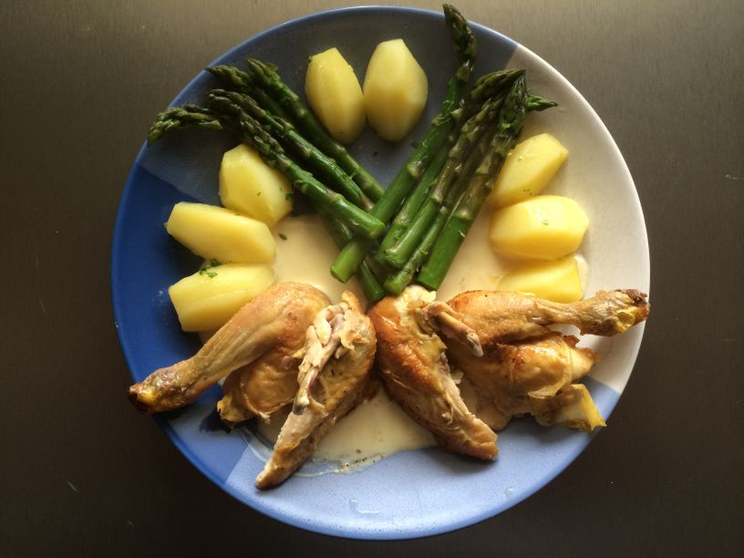 Stubenkücken spargel Teller
