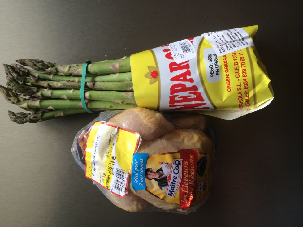 spargel und stubenkücken