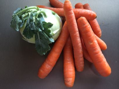 Möhren und Kohlrabi