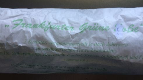 grüne Sosse packung