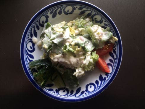 Blattsalat mit Dressing