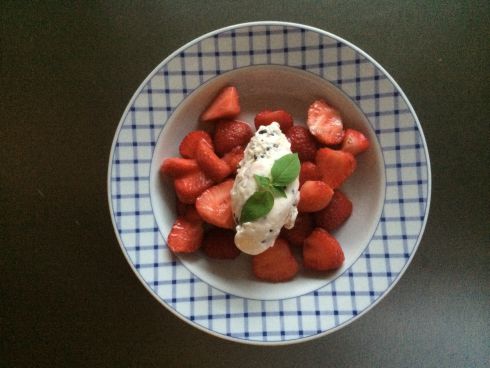 Erdbeeren Dessert