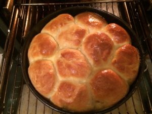 Buchteln fertig gebacken
