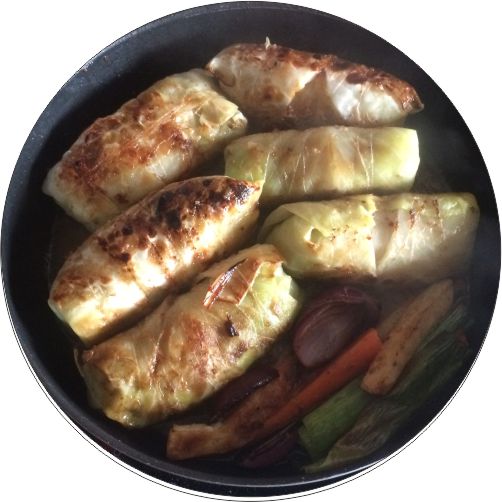 Krautrouladen Pfanne