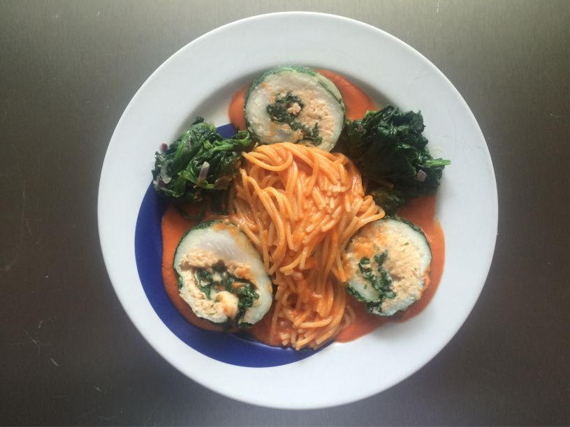 Teller Fischroulade