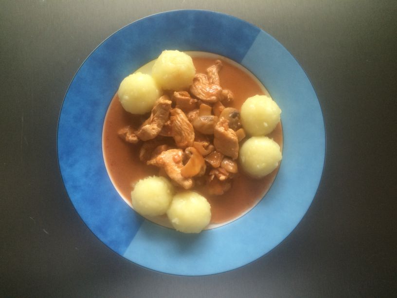 Teller Putenragout