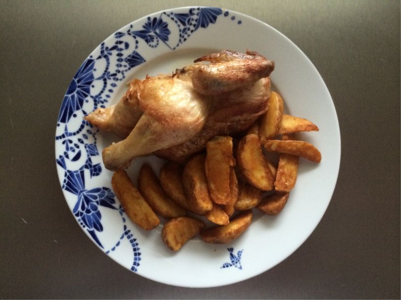 Teller halbes Huhn