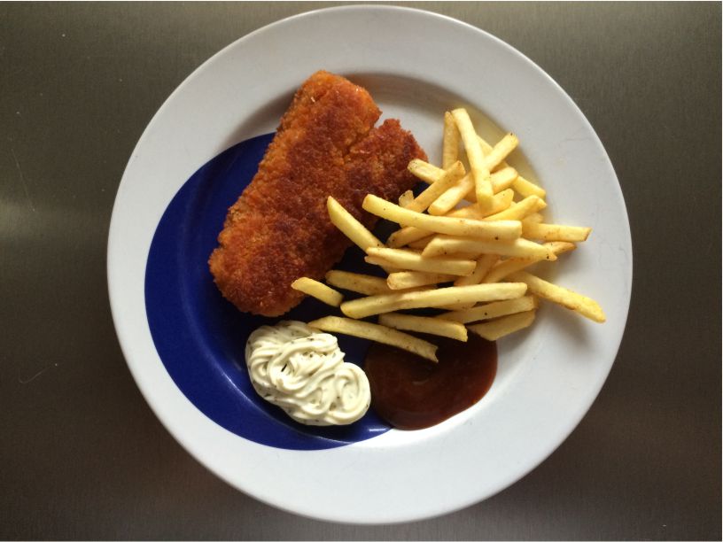 Paniertes Seelachsfilet